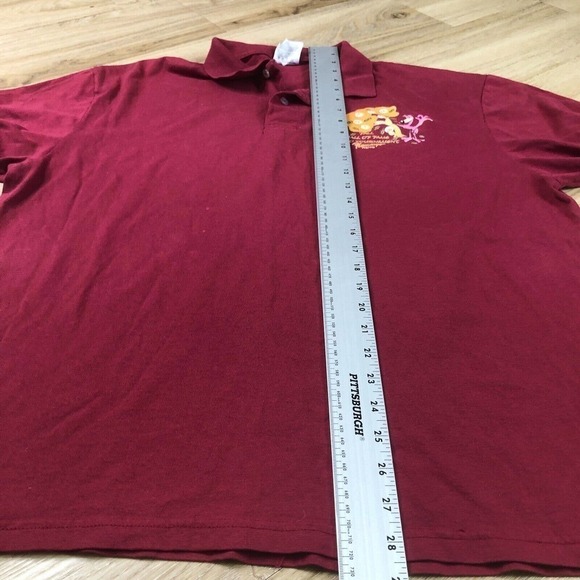 VTG Stedman by Hanes Polo Shirt Men's Large Short Sleeve Flamingo Reno - Picture 6 of 8